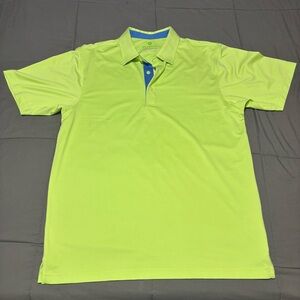 Betenly Helix Electric golf neon green‎ polo shirt men’s size M
